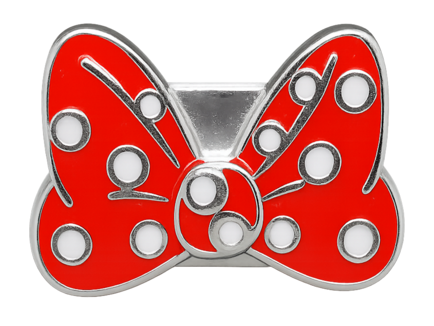 Practically Perfect Polka Bow Shoe Charm - Red