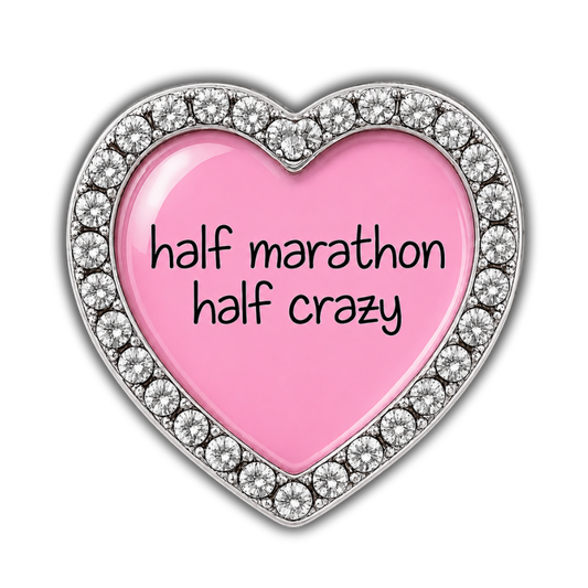 Half Marathon Half Crazy Sneaker Charm