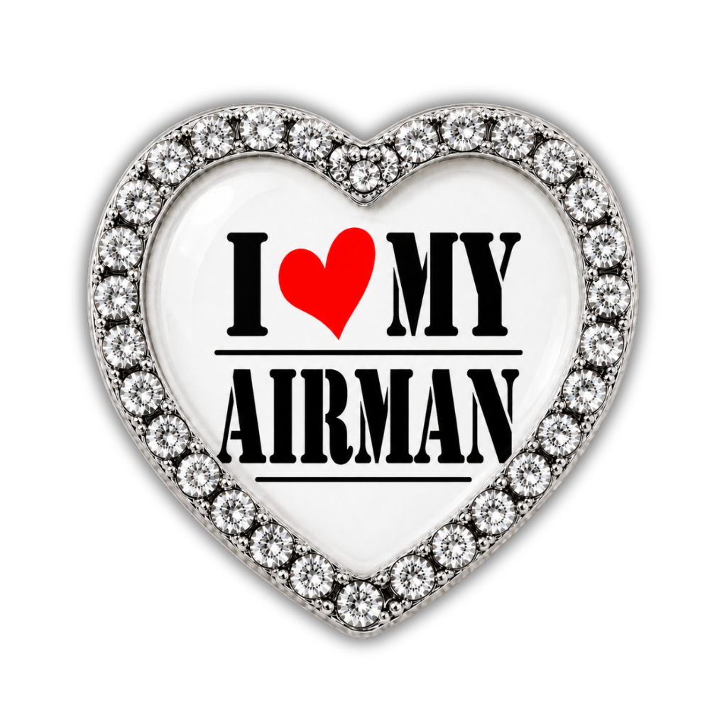 I Love My Airman Sneaker Charm