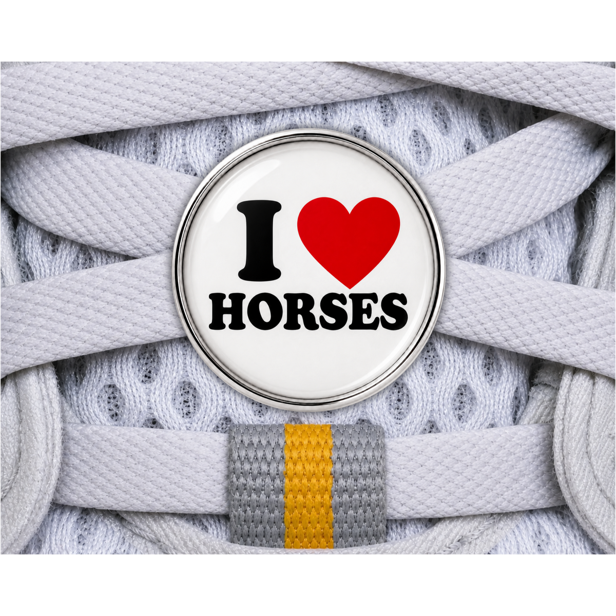 I Love Horses Sneaker Charm