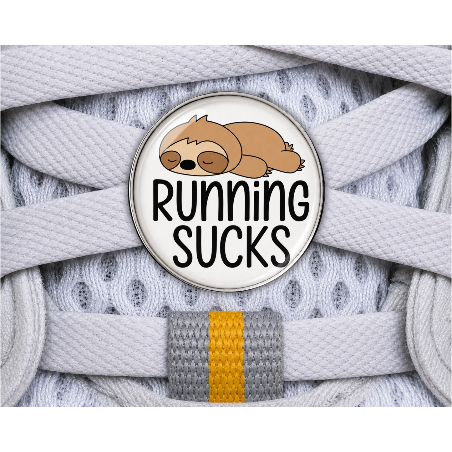 Running Sucks Sloth Sneaker Charm