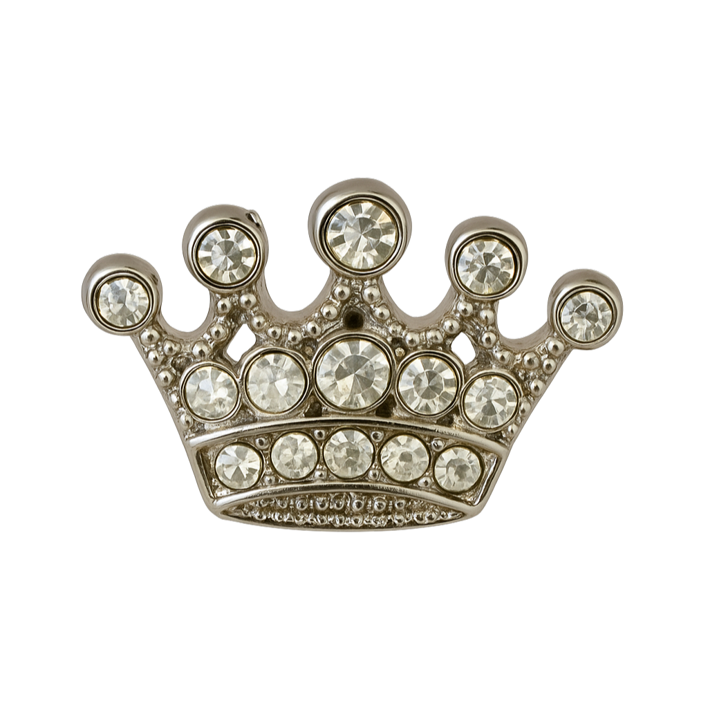 Sparkly Crown Sneaker Charm