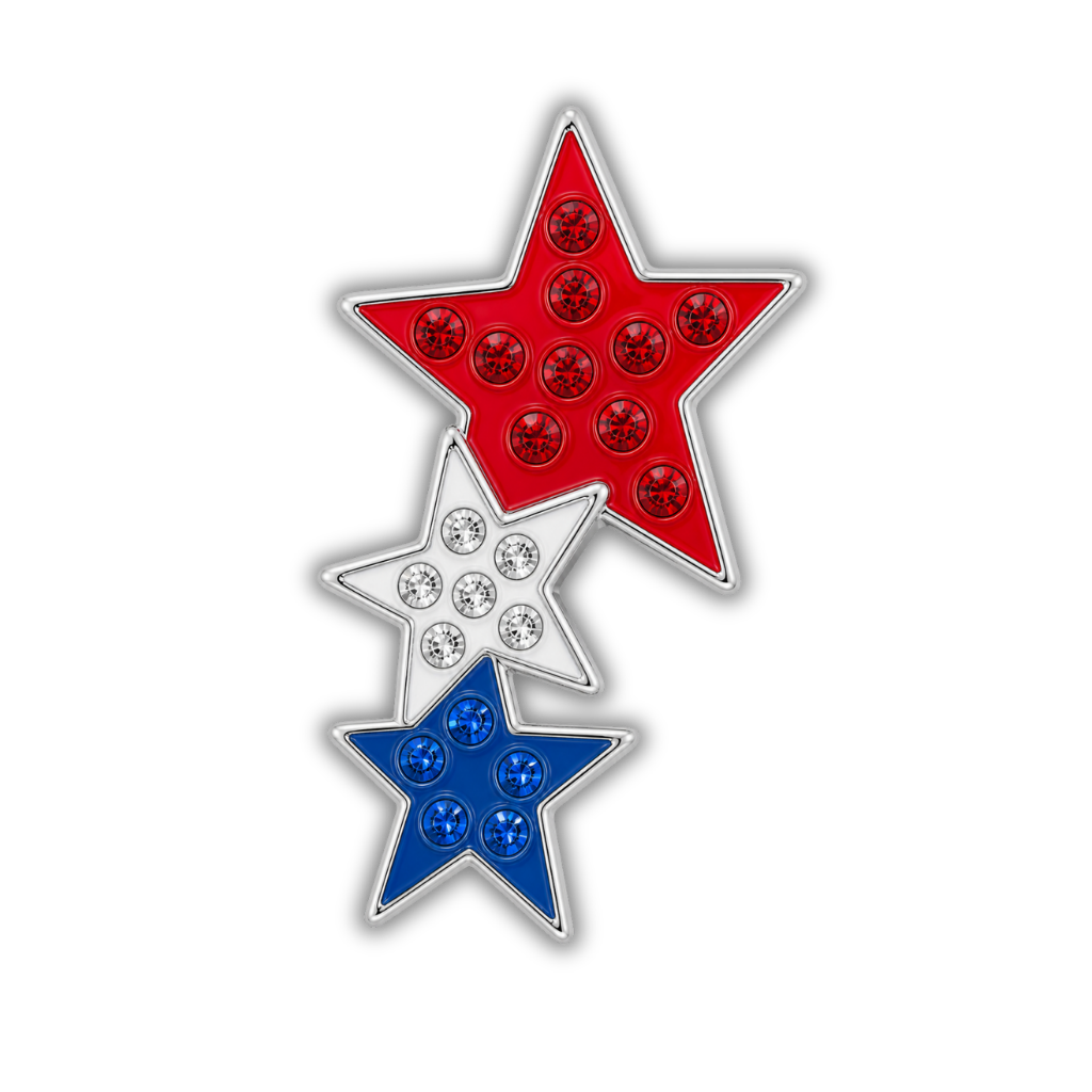 Red, White & Blue Stars Sneaker Charm