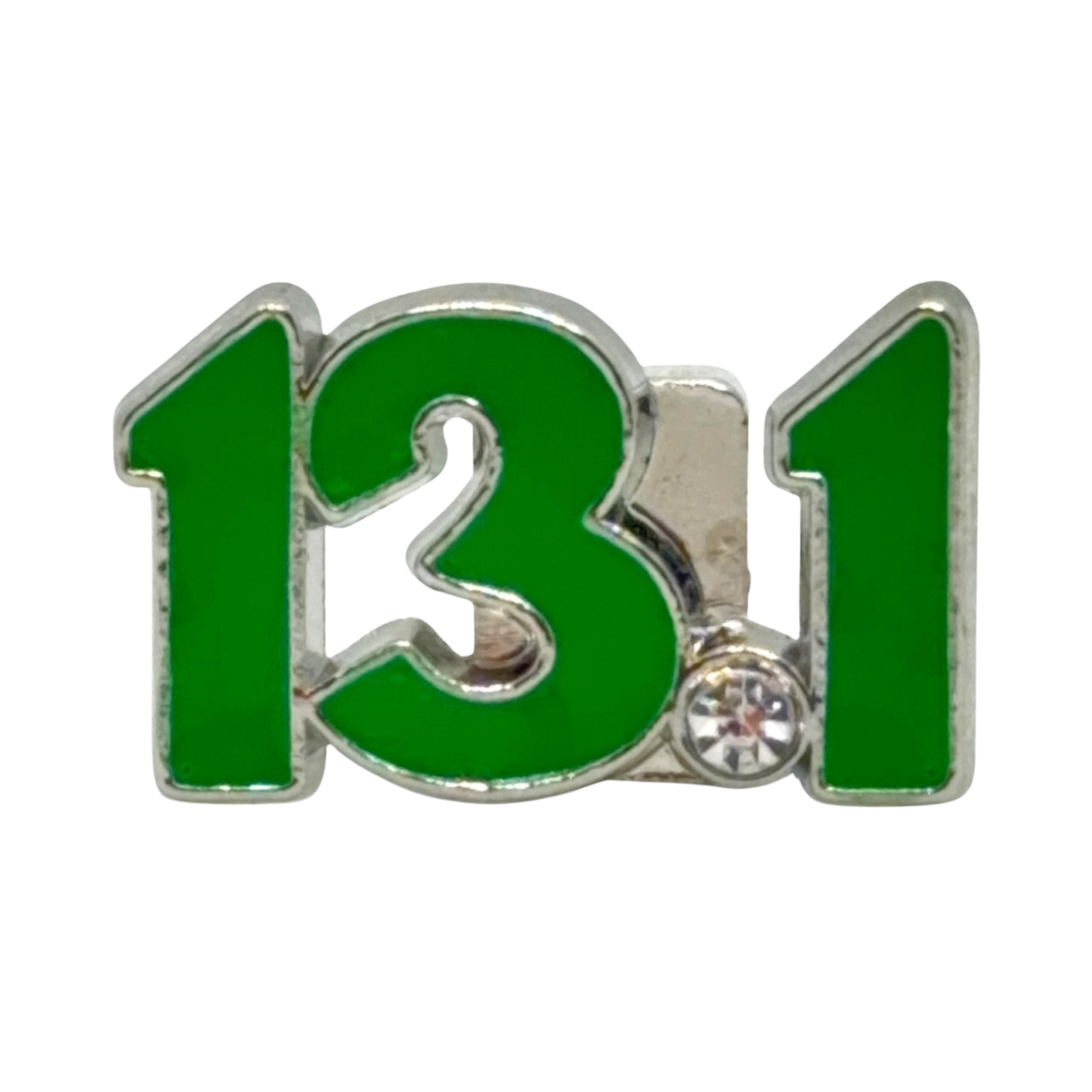 13.1 Half Marathon Green Shoelace Charm – Running Shoe Charm with Crystal | BeeCause Charms Sneaker Charms (Copy)