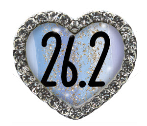 26.2 Blue Sparkle Heart