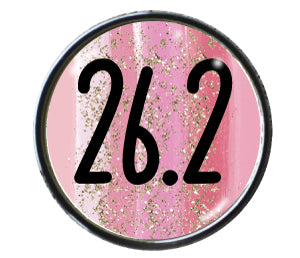 26.2 Pink Sparkle Circle