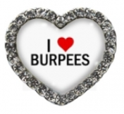 I Love Burpees Heart