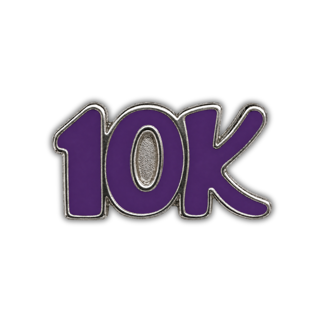 10K Race Distance Sneaker Charm