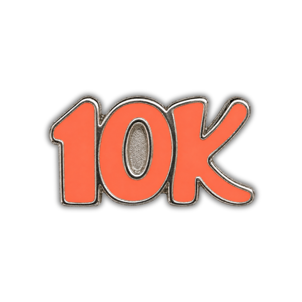 10K Race Distance Sneaker Charm