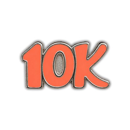10K Race Distance Sneaker Charm