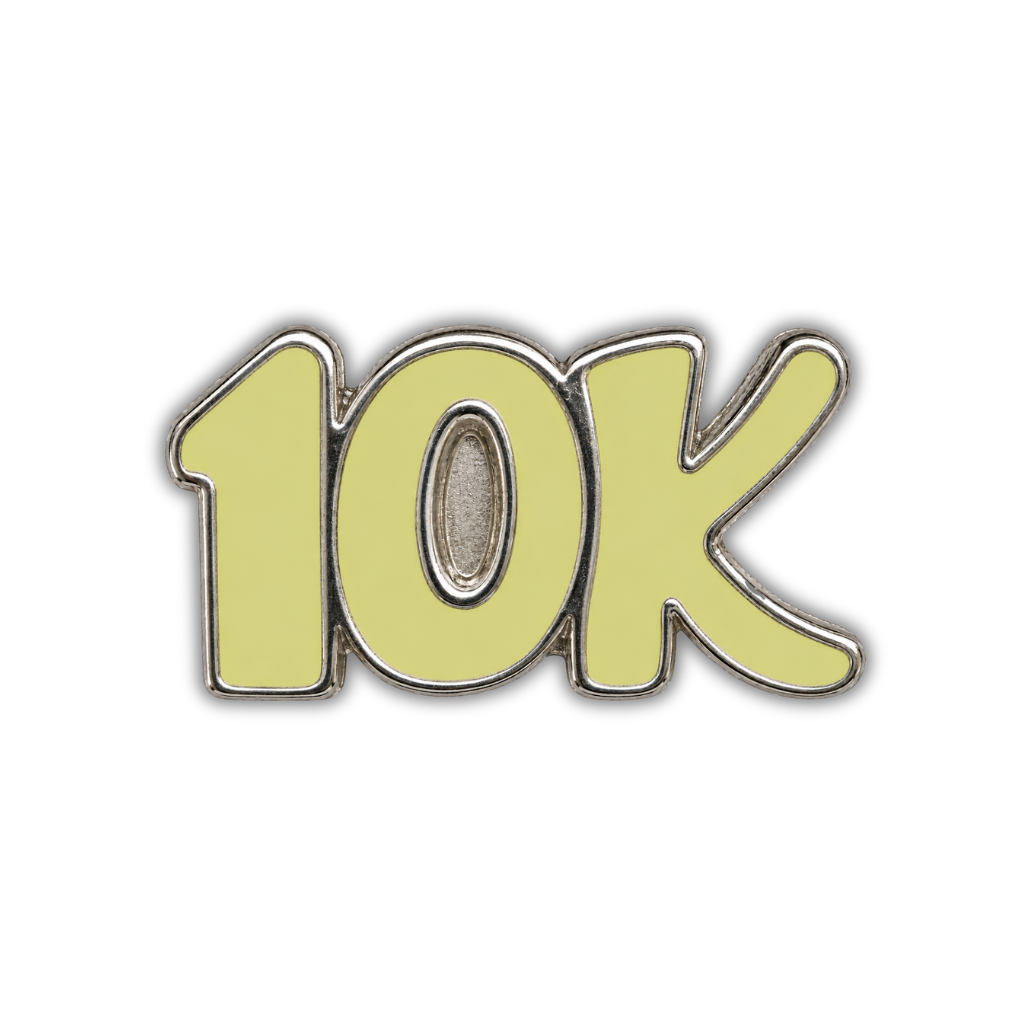 10K Race Distance Sneaker Charm