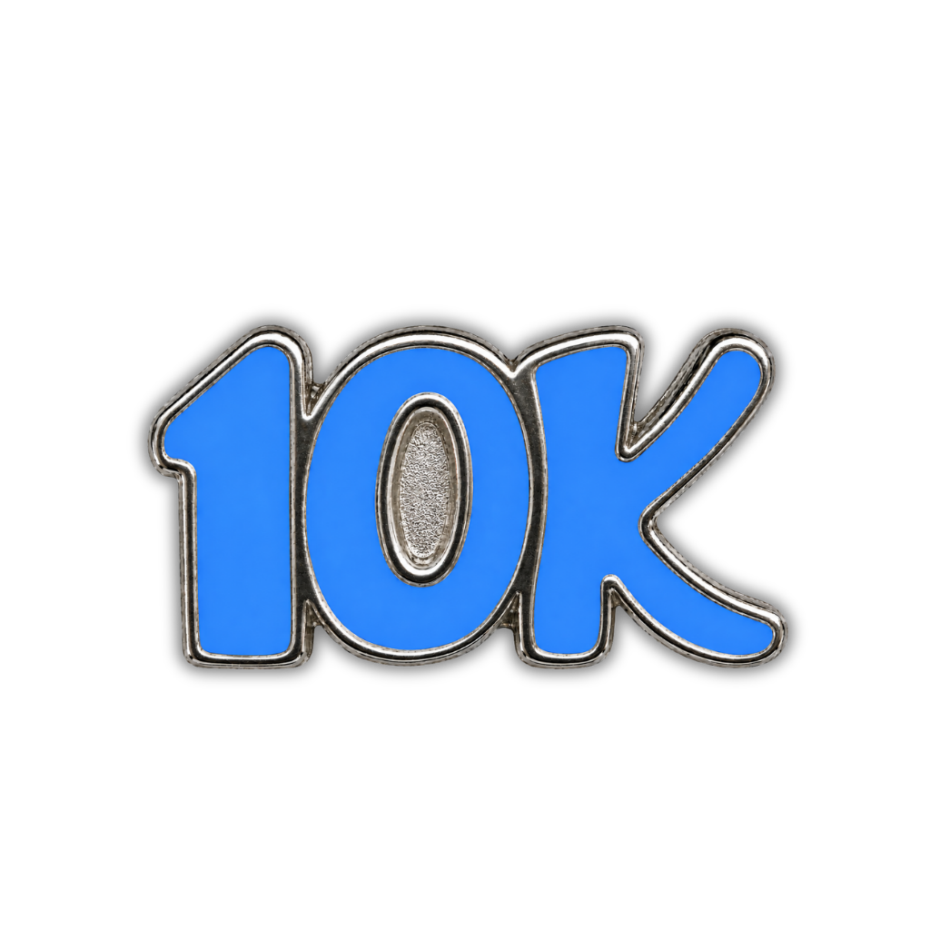 10K Race Distance Sneaker Charm