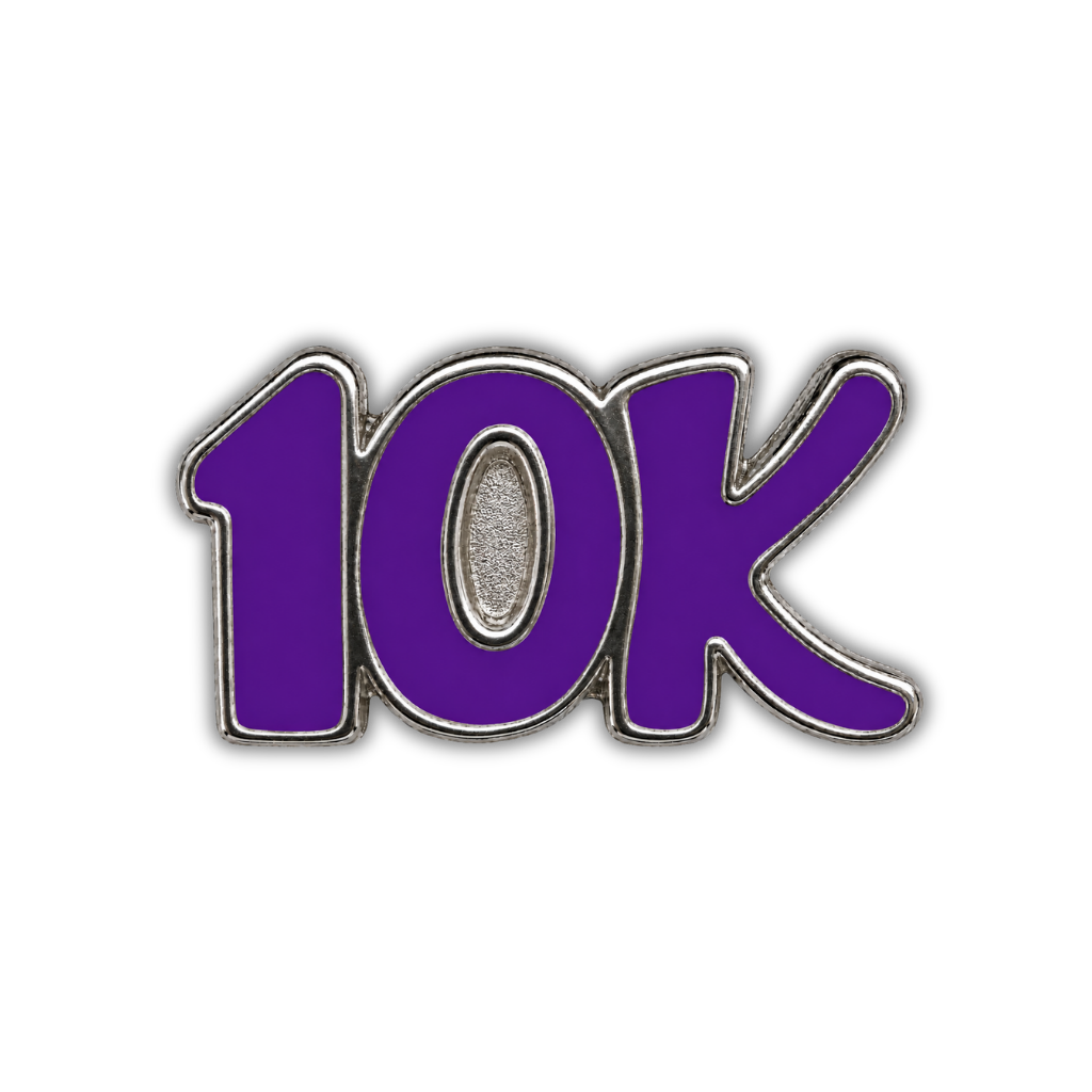10K Race Distance Sneaker Charm