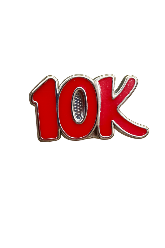 10K Shoe Charm - Red