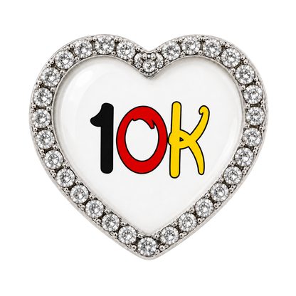 10K Black Red Yellow Sneaker Charm