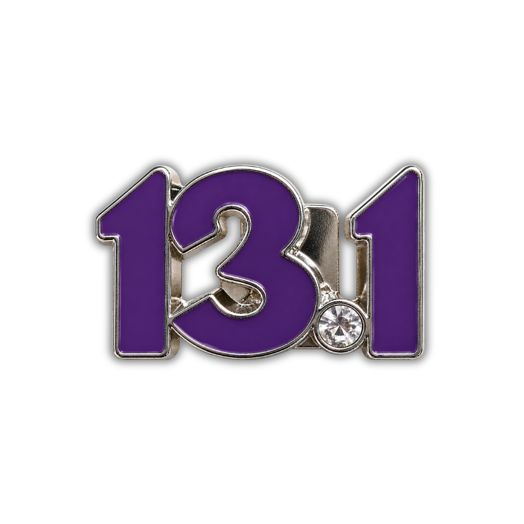 13.1 Half Marathon Distance Sneaker Charm
