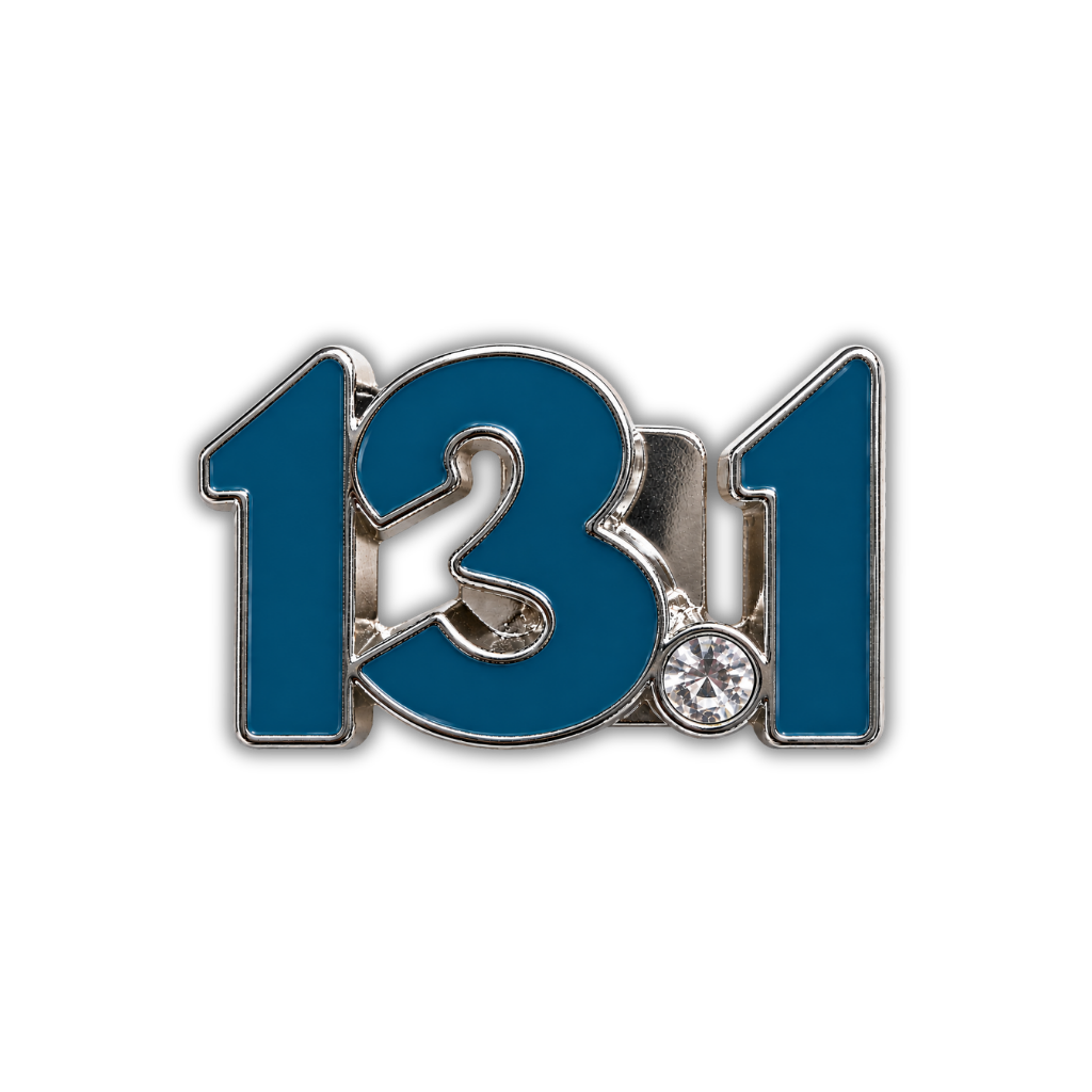 13.1 Half Marathon Distance Sneaker Charm