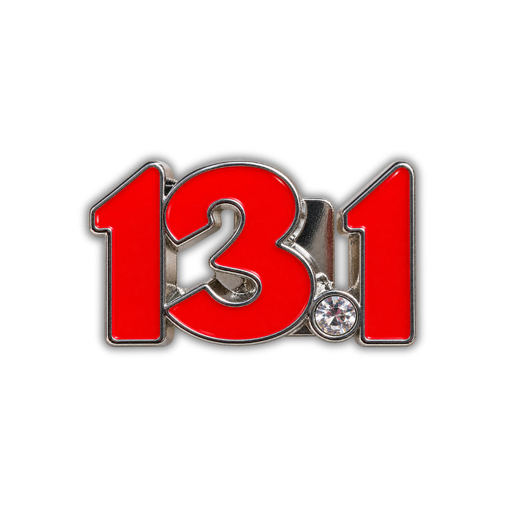 13.1 Half Marathon Distance Sneaker Charm