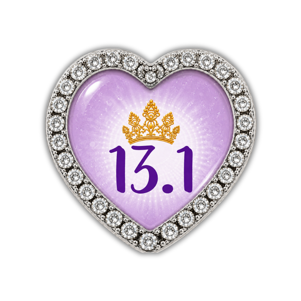 13.1 Princess Half Marathon Runner Shoelace Charm