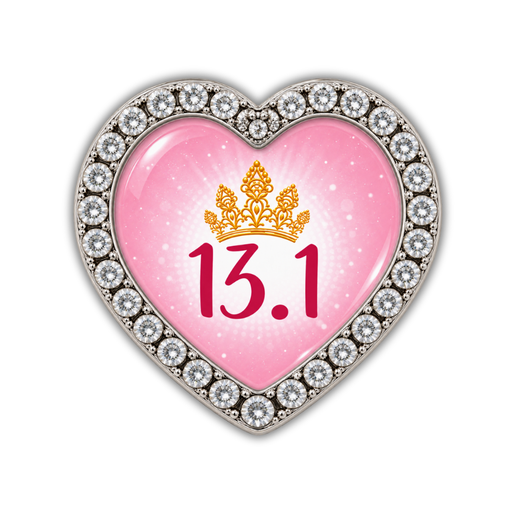 13.1 Princess Half Marathon Runner Shoelace Charm