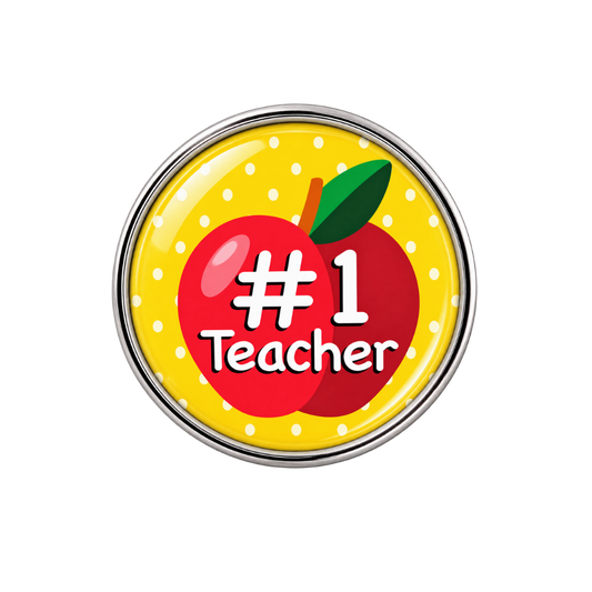 #1 Teacher Sneaker Charm