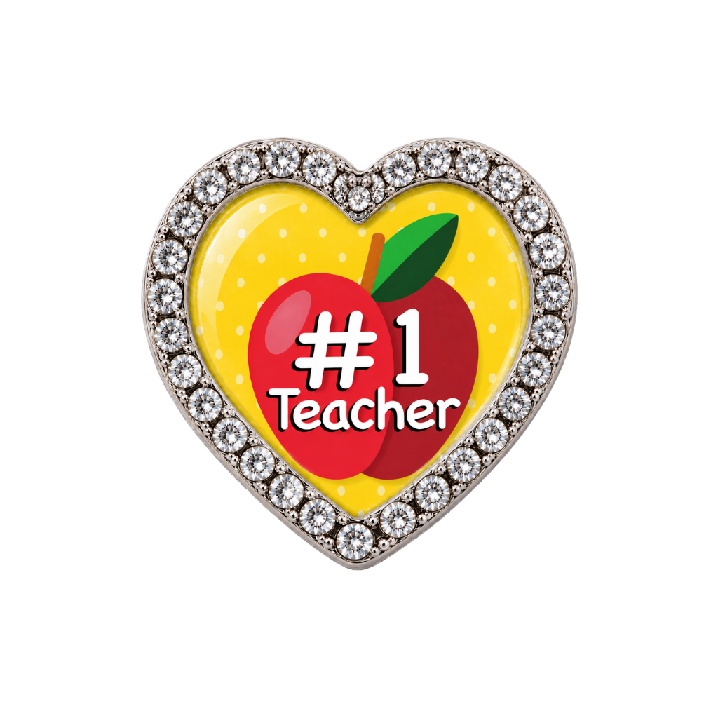 #1 Teacher Sneaker Charm