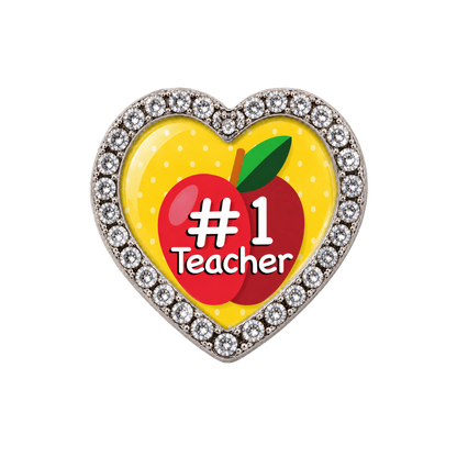 #1 Teacher Sneaker Charm