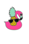 TropiCool Vibes – Flamingo Floatie & Pineapple Sneaker Charm
