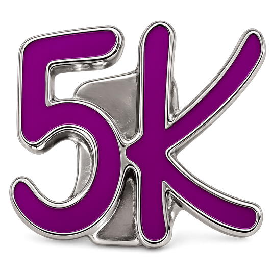 5K Shoe Charm - Purple