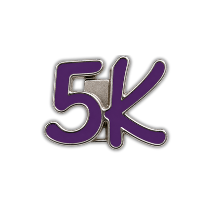 5K Race Distance Sneaker Charm