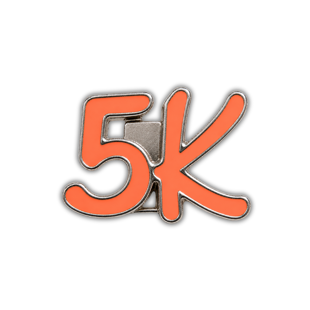 5K Race Distance Sneaker Charm