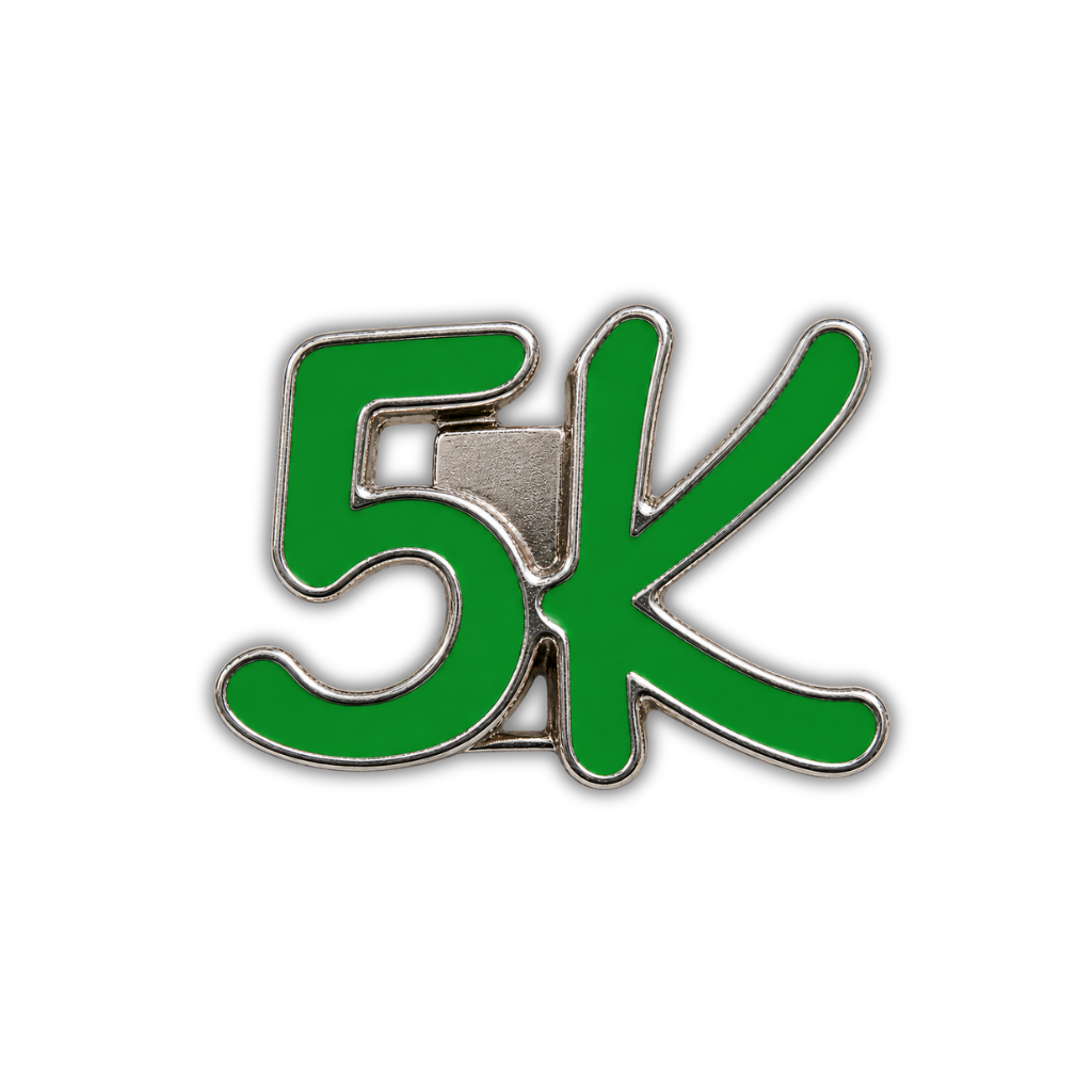 5K Race Distance Sneaker Charm