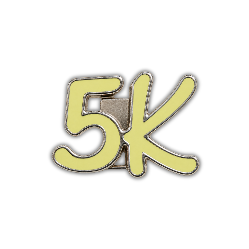 5K Race Distance Sneaker Charm