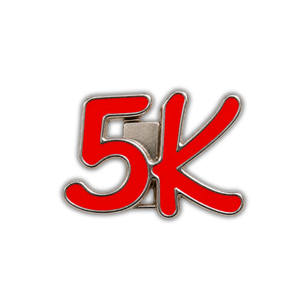 5K Race Distance Sneaker Charm