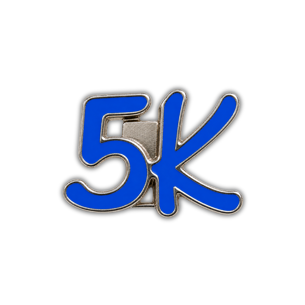 5K Race Distance Sneaker Charm