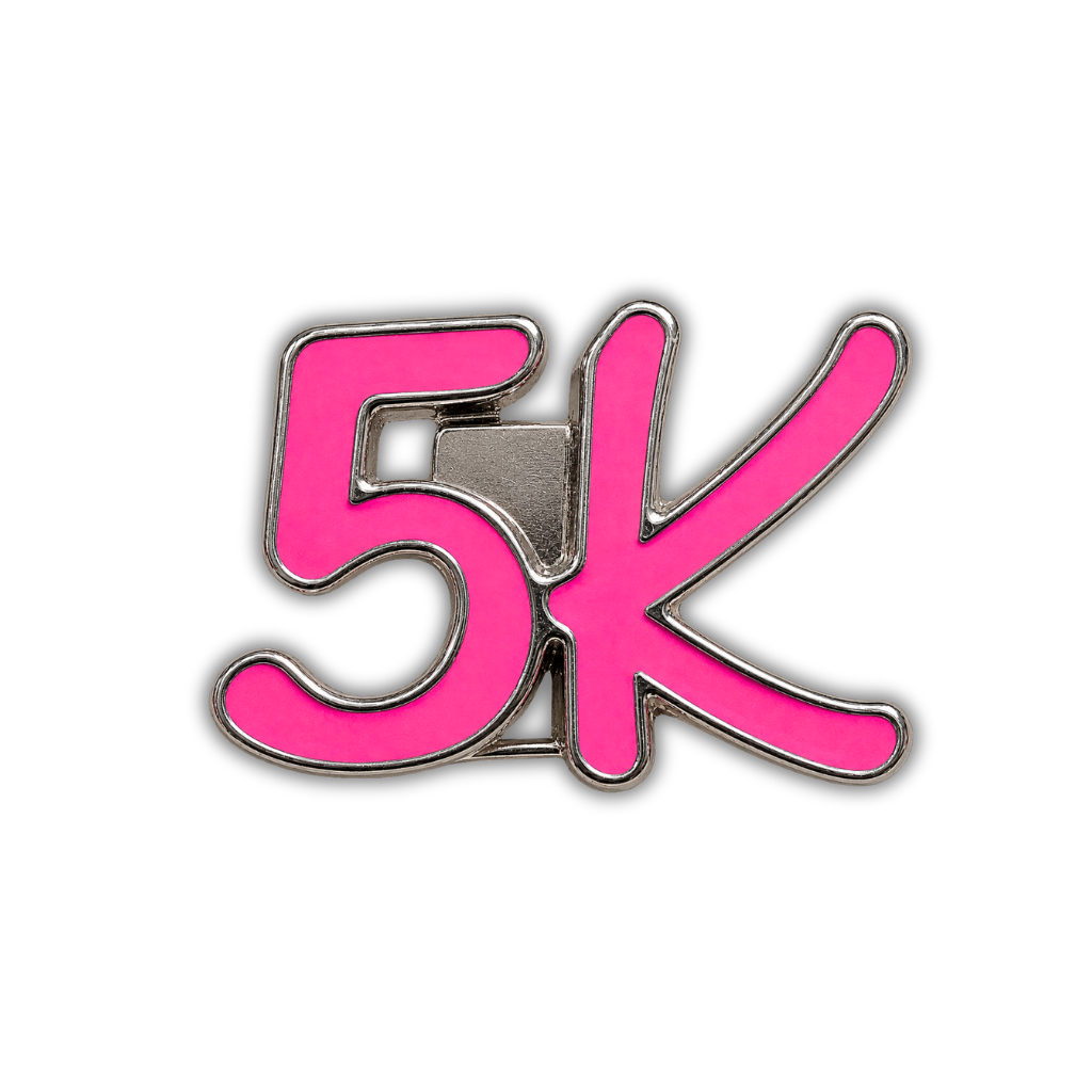 5K Race Distance Sneaker Charm