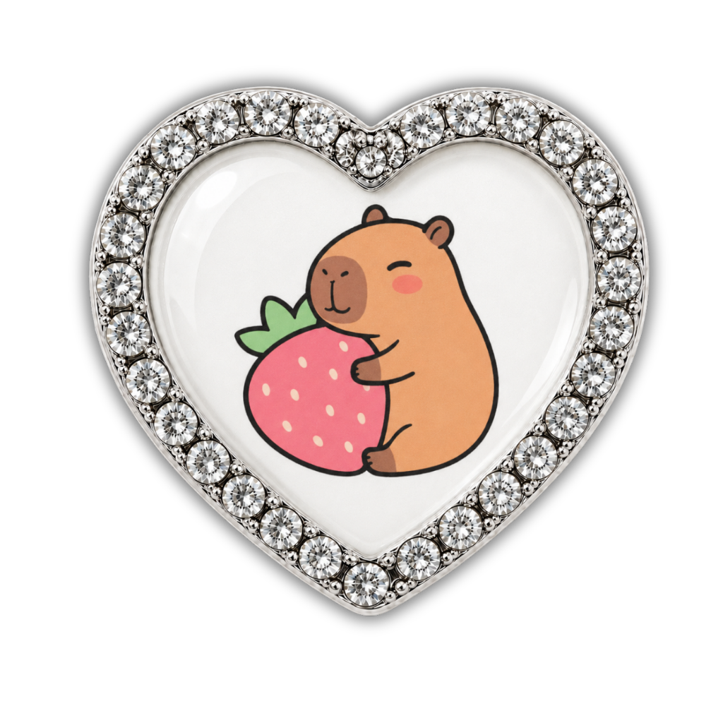 Capybara + Strawberry Sneaker Charm