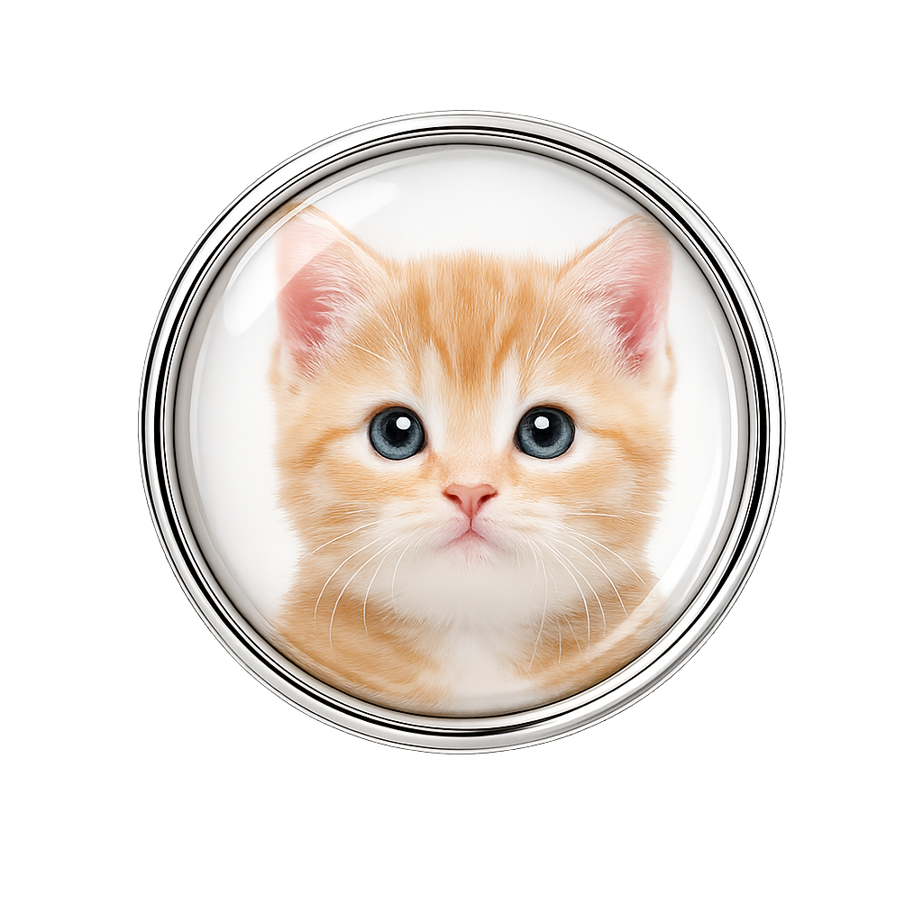 Custom Cat Photo Sneaker Charm – Personalized Cat Charm