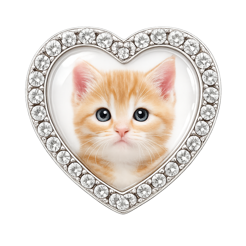 Custom Cat Photo Sneaker Charm – Personalized Cat Charm