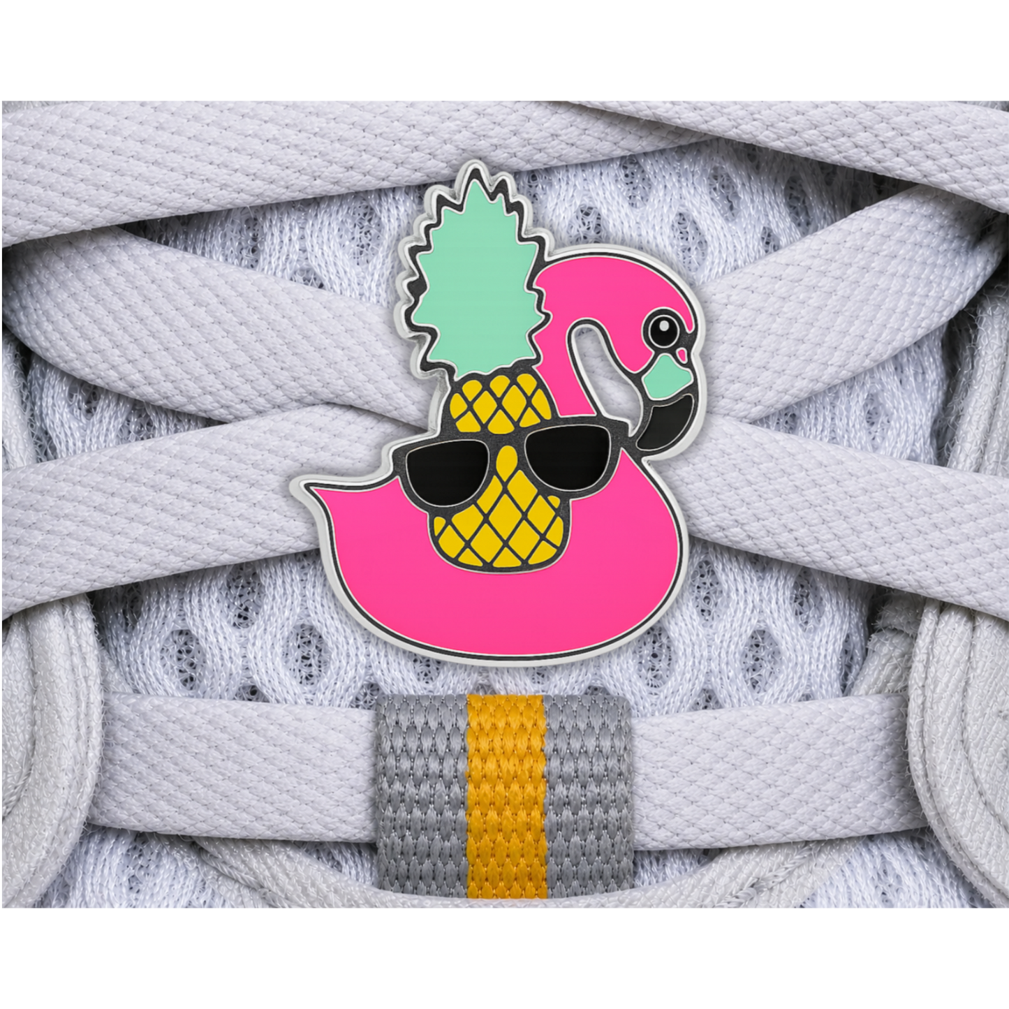 Flamingo Floatie & Pineapple Sneaker Charm