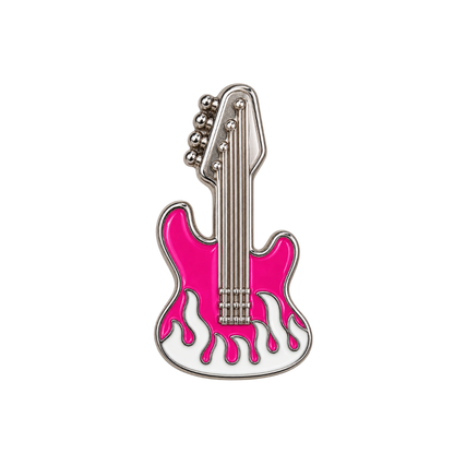Flaming Guitar Sneaker Charm