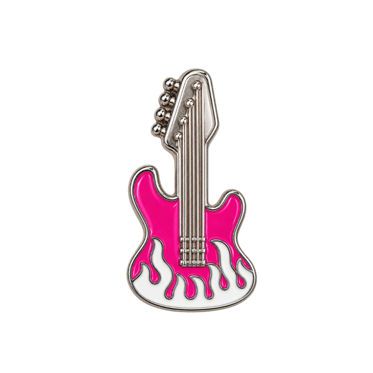 Flaming Guitar Sneaker Charm