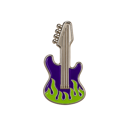 Flaming Guitar Sneaker Charm