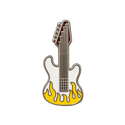 Flaming Guitar Sneaker Charm