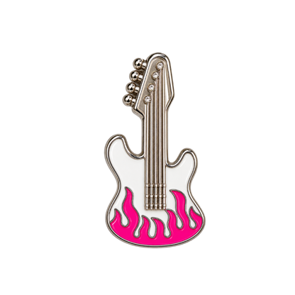 Flaming Guitar Sneaker Charm