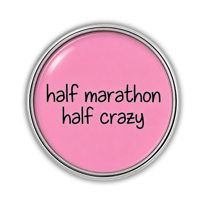 Half Marathon Half Crazy Sneaker Charm