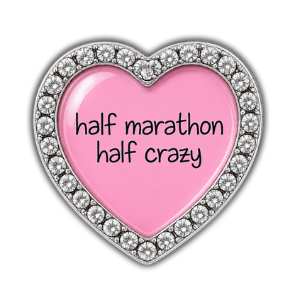 Half Marathon Half Crazy Sneaker Charm