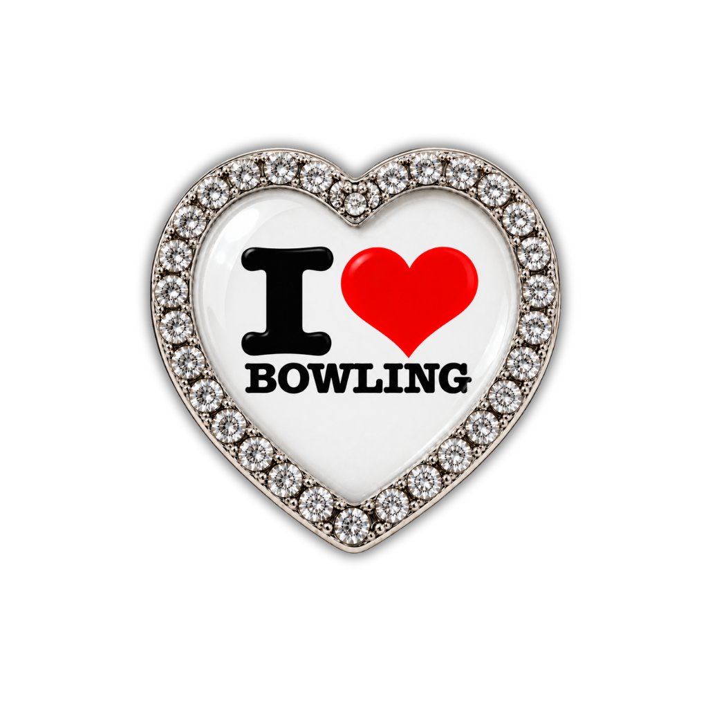 I Love Bowling Sneaker Charm
