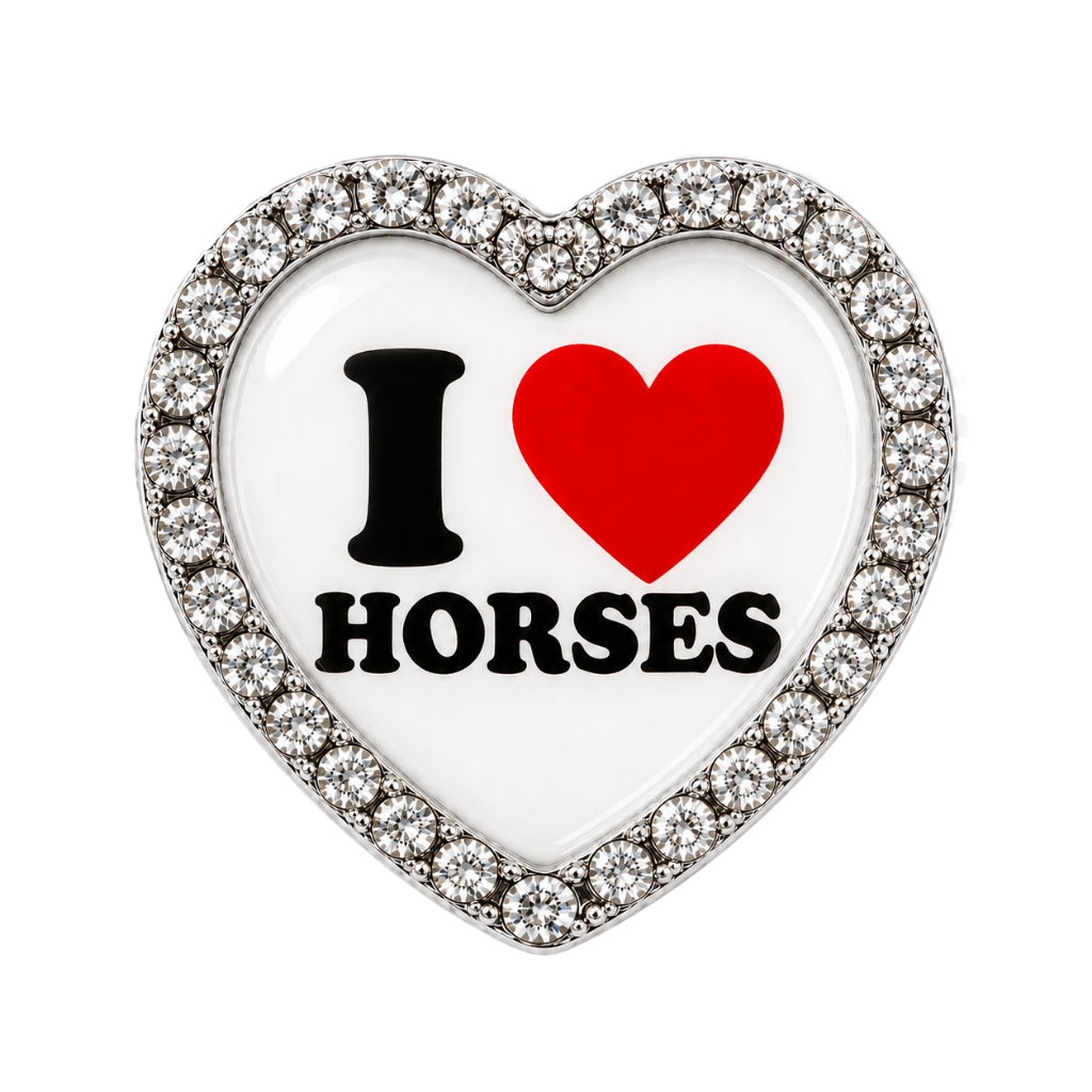 I Love Horses Sneaker Charm