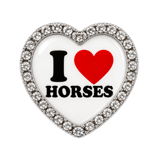I Love Horses Sneaker Charm